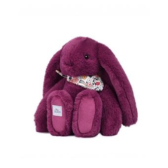 lapin-fleurette-prune-25-cm-3700335247046