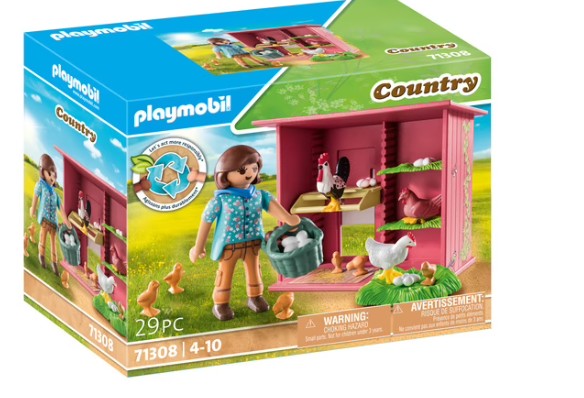 AGRICULTRICE-ET-POULAILLER
